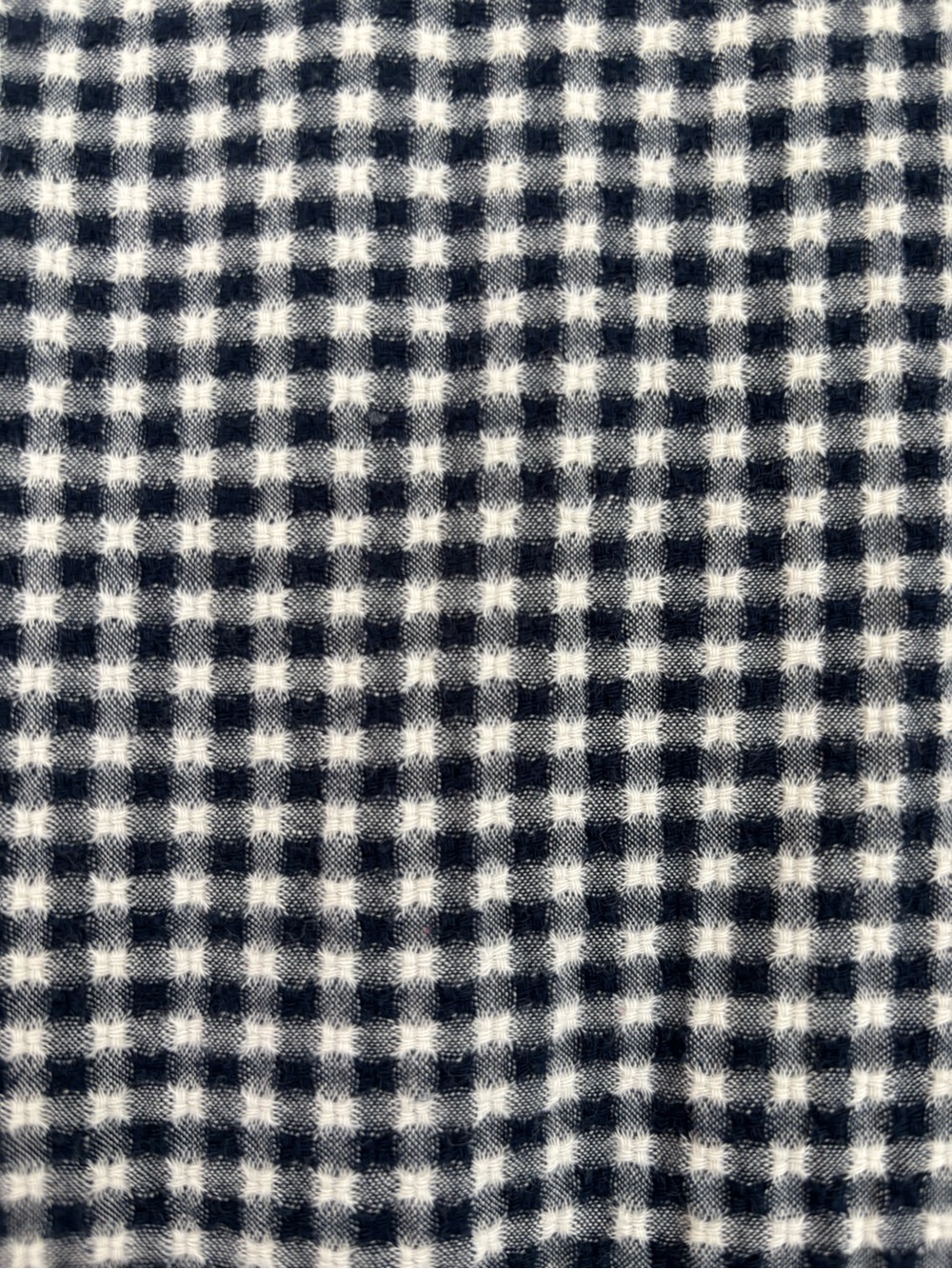 Madewell | Blue & White Gingham Button-Front Tiered Mini Dress - Picture 5 of 5